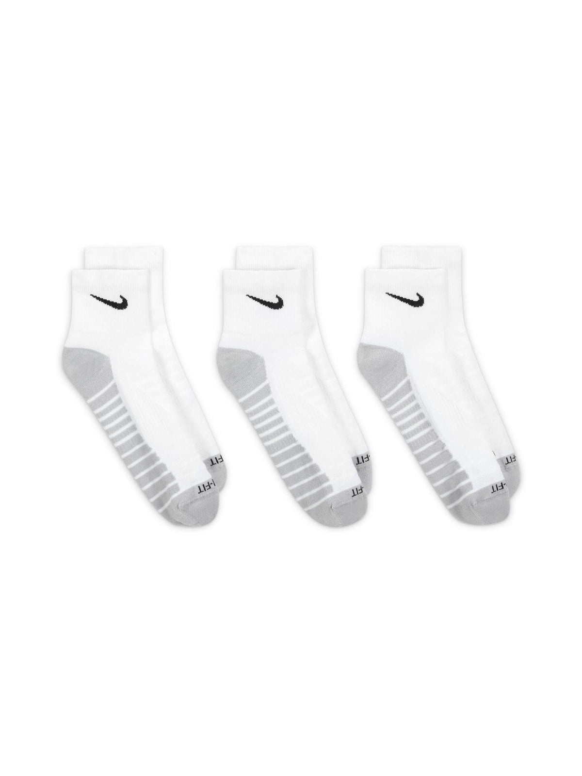 Nike White/Grey Ankle Everyday Max Cushioned Socks 3 Pack - image 3