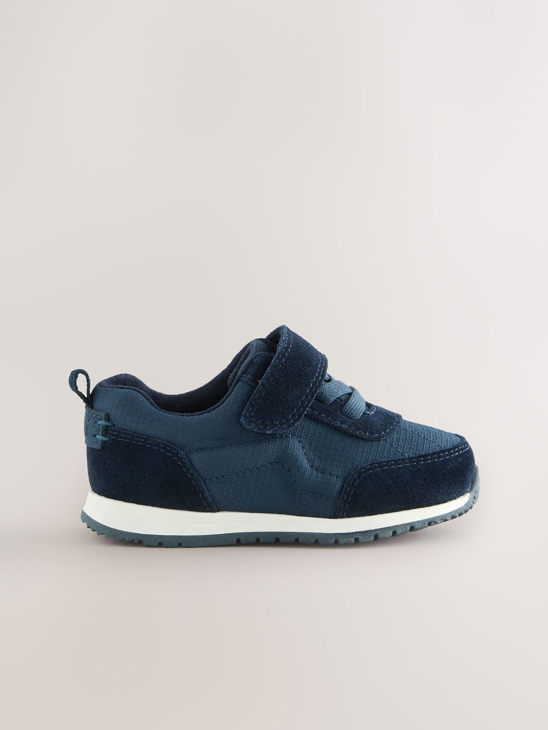 Navy Blue Touch Fastening First Walker Trainers image 4