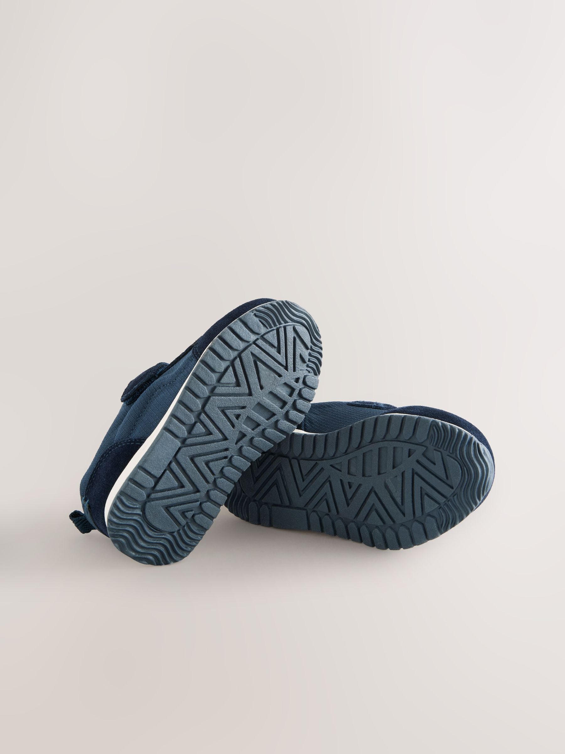 Navy Blue Touch Fastening First Walker Trainers image 4