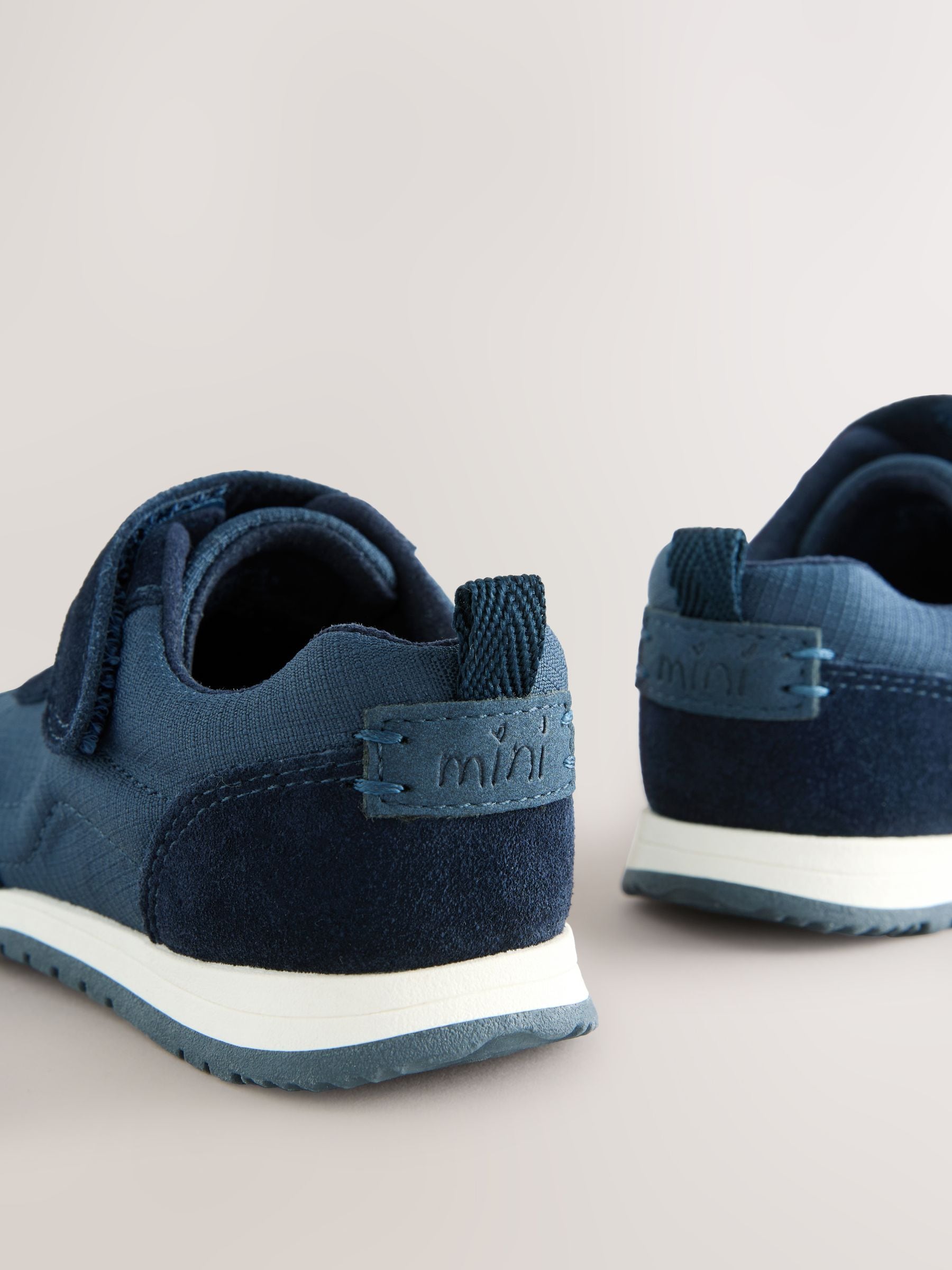 Navy Blue Touch Fastening First Walker Trainers image 5