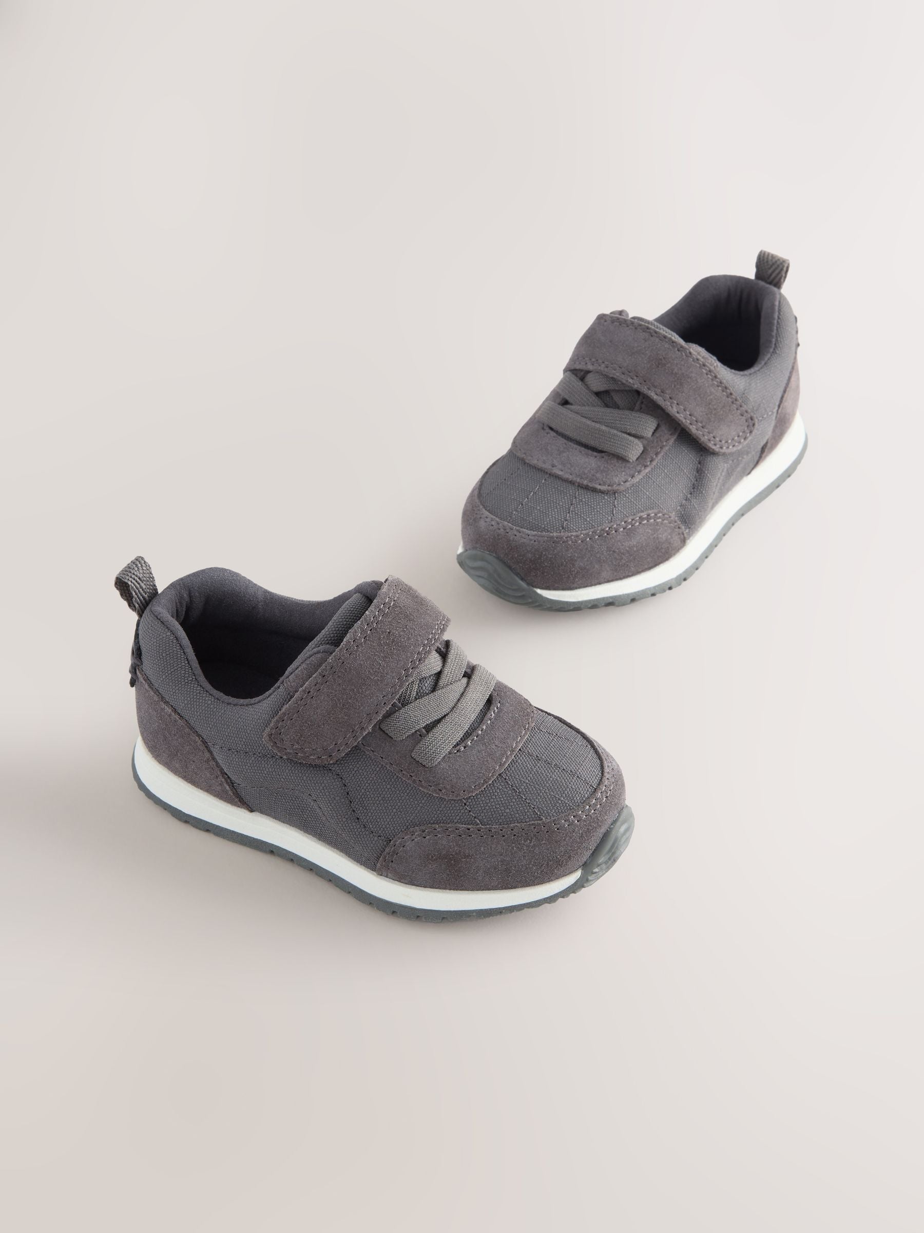Grey Touch Fastening First Walker Trainers image 1