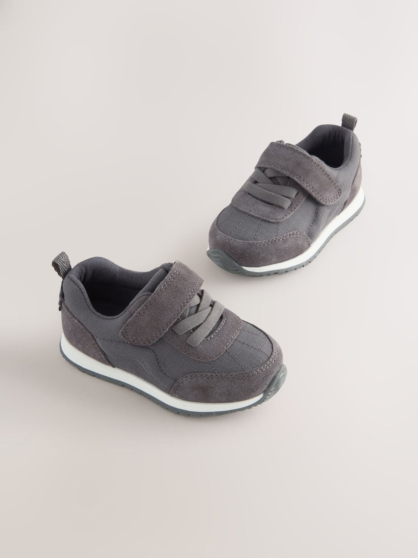 Grey Touch Fastening First Walker Trainers image 2