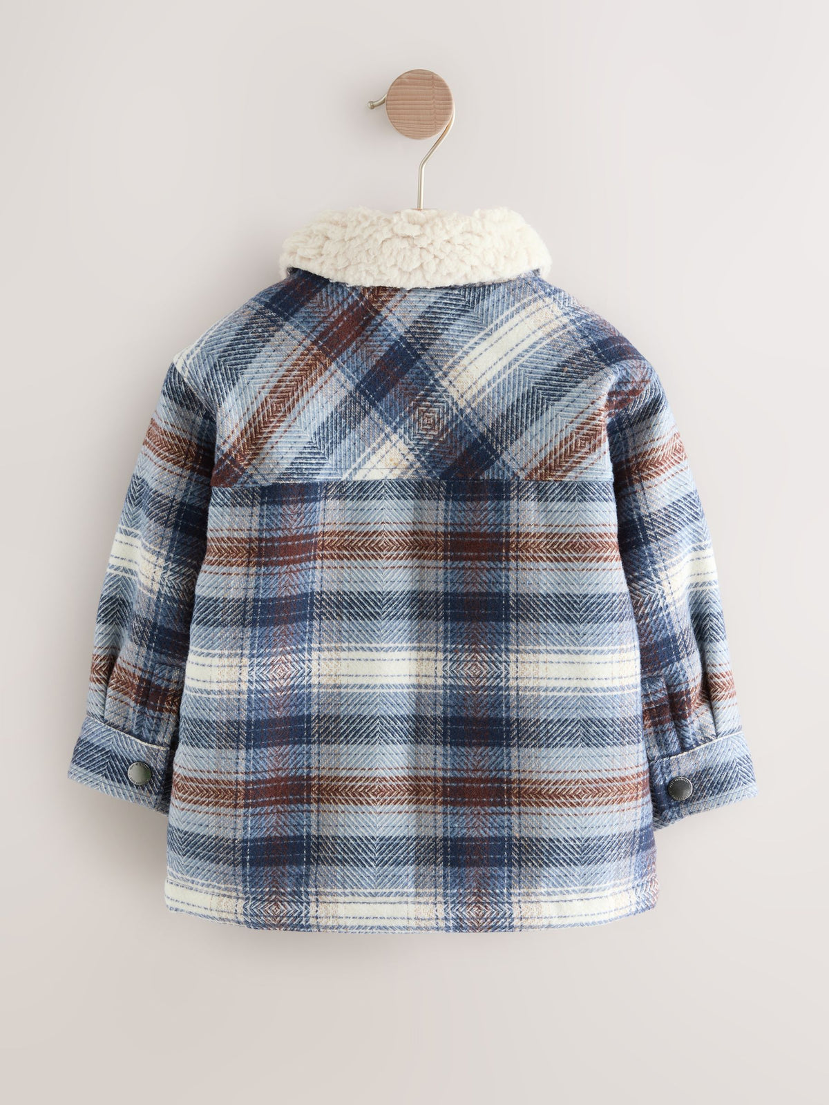 Blue Borg Lined Check Shacket (3mths-7yrs) - image 7
