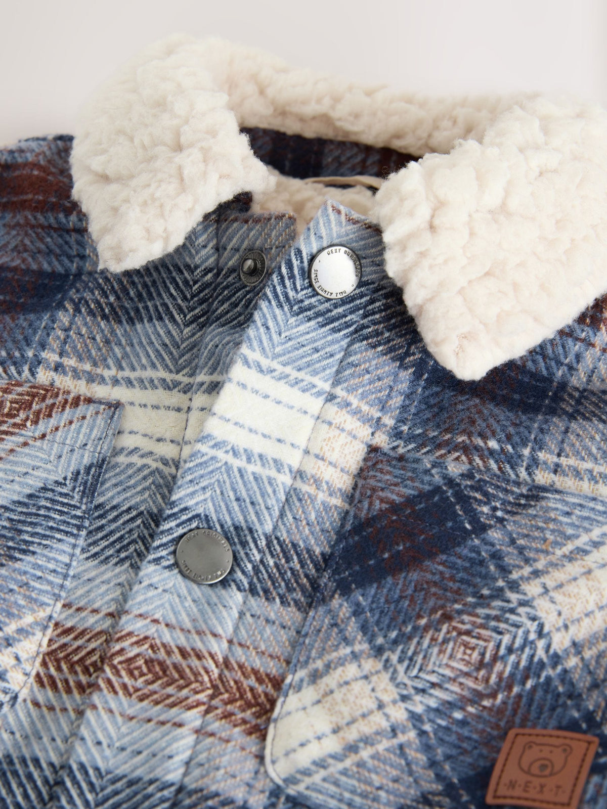 Blue Borg Lined Check Shacket (3mths-7yrs) - image 9