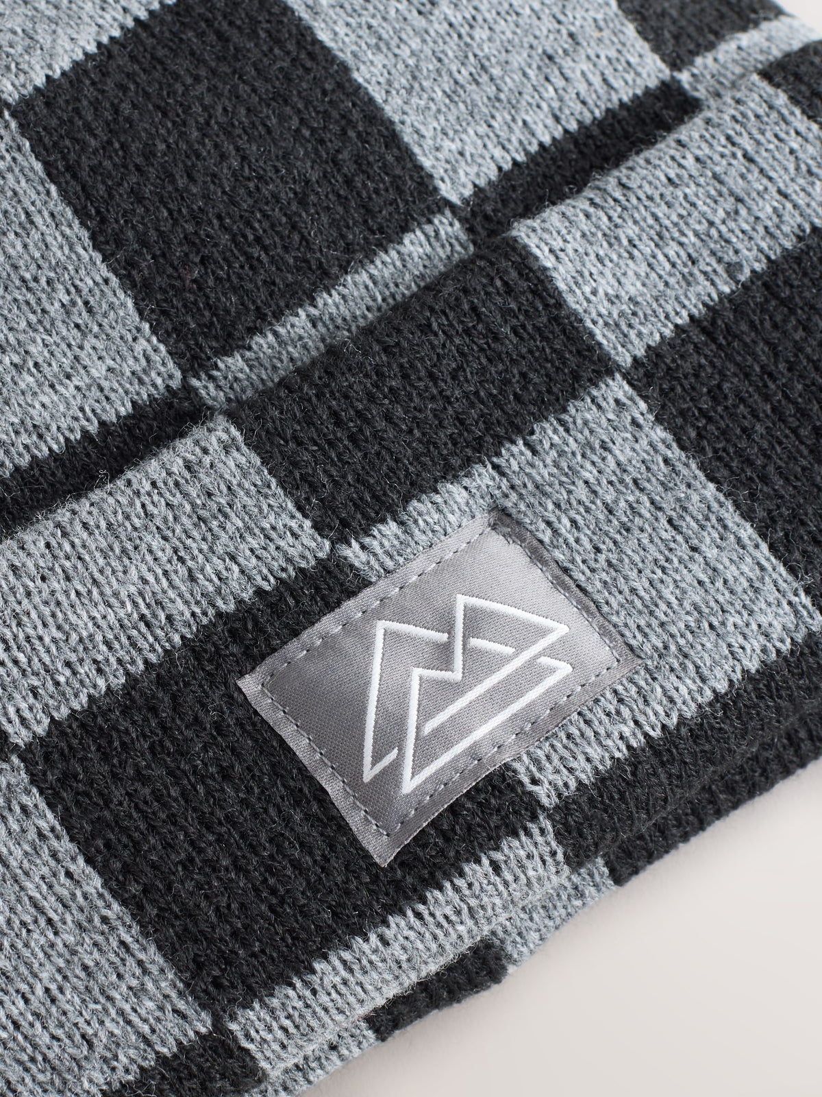Dsiney Kidz - Black/Grey Check Beanie Hat (1-16yrs) image 2