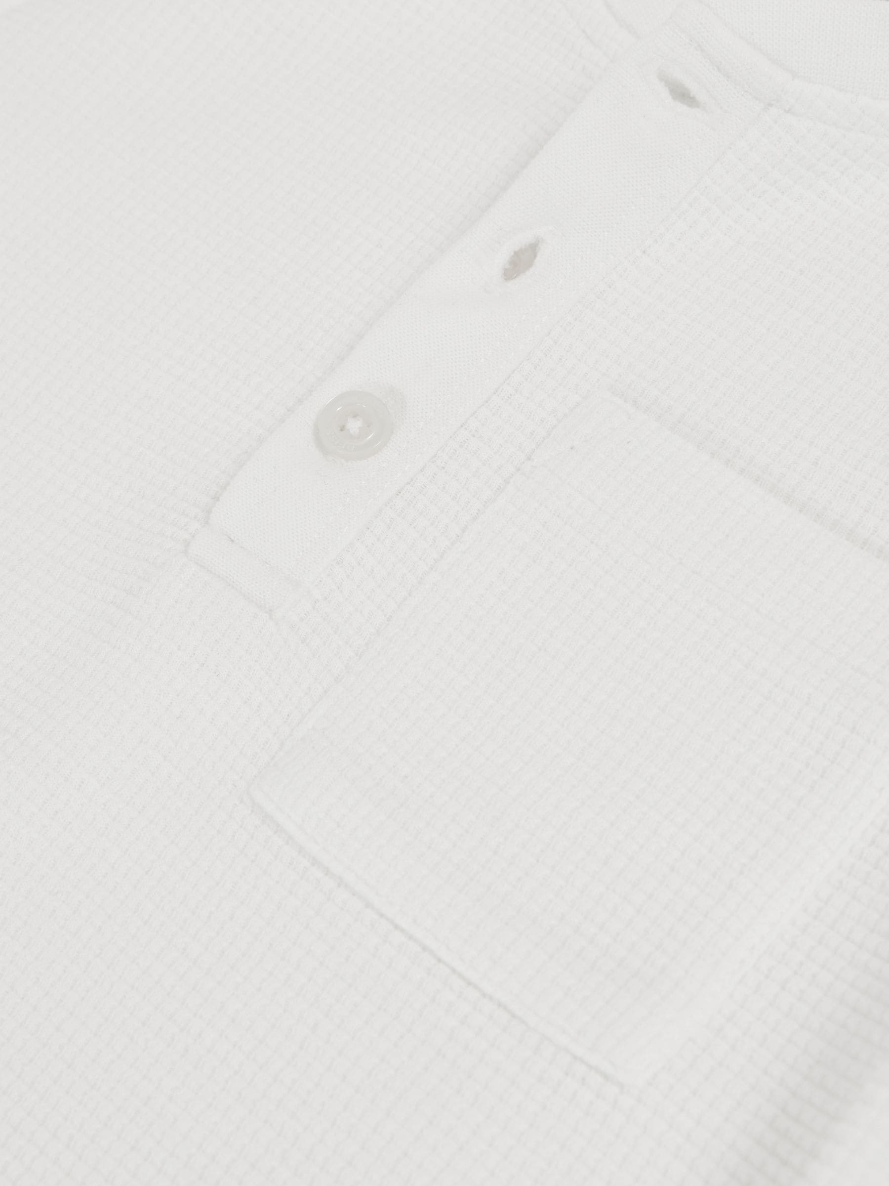 Dsiney Kidz - Reiss White David 3-9 yrs Cotton-Blend Waffle Henley T-Shirt image 4