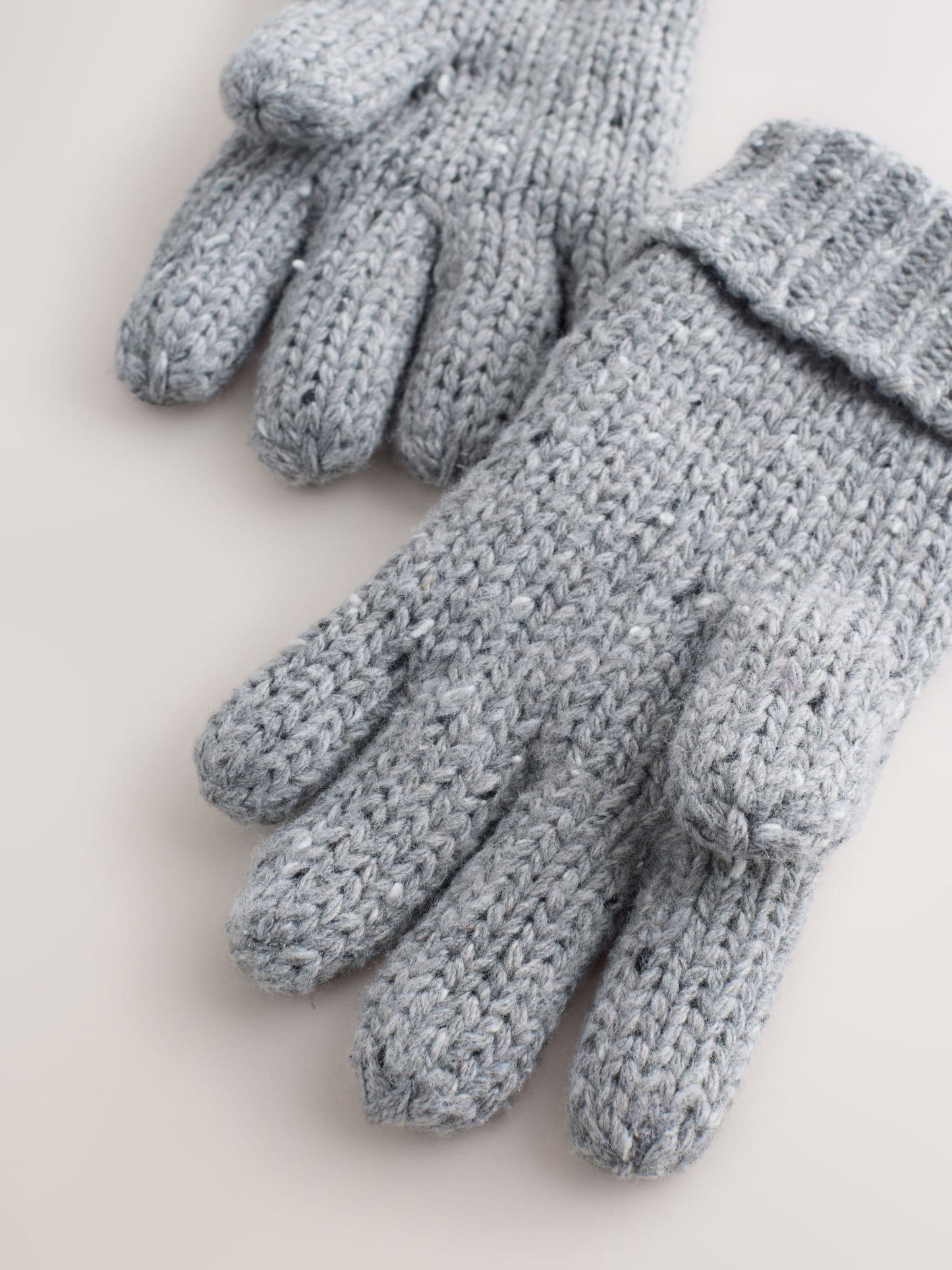 Grey Cable Knit Hat Gloves & Scarf 3 Piece Set (3-16yrs) image 4