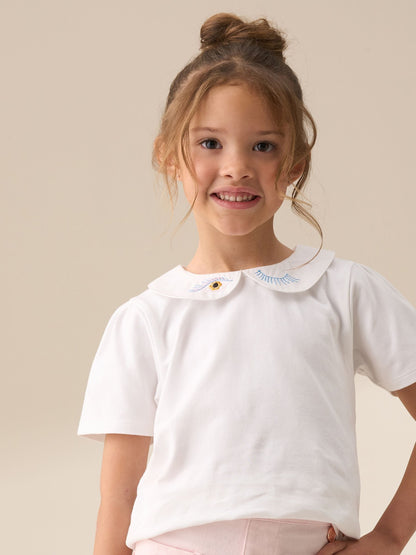 Dsiney Kidz - Angel & Rocket Off White Emily Peter Pan Collar Blouse image 3