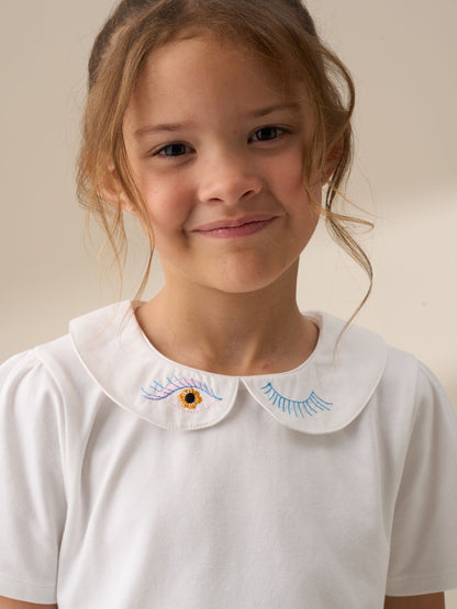 Dsiney Kidz - Angel & Rocket Off White Emily Peter Pan Collar Blouse image 4