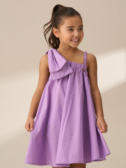 Dsiney Kidz - Angel & Rocket Purple Marnie Denim Corsage Swing Dress image 1