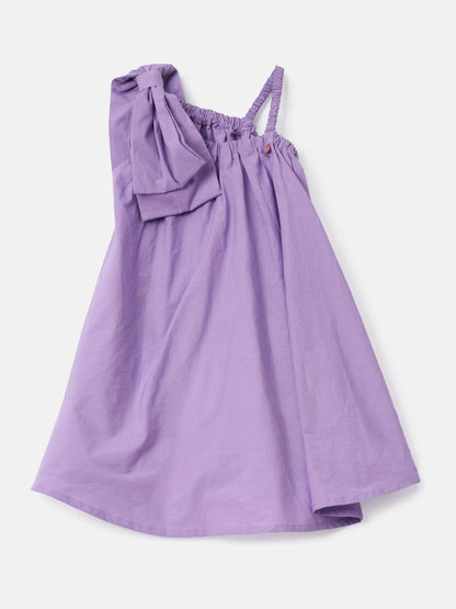 Angel & Rocket Purple Marnie Denim Corsage Swing Dress image 4