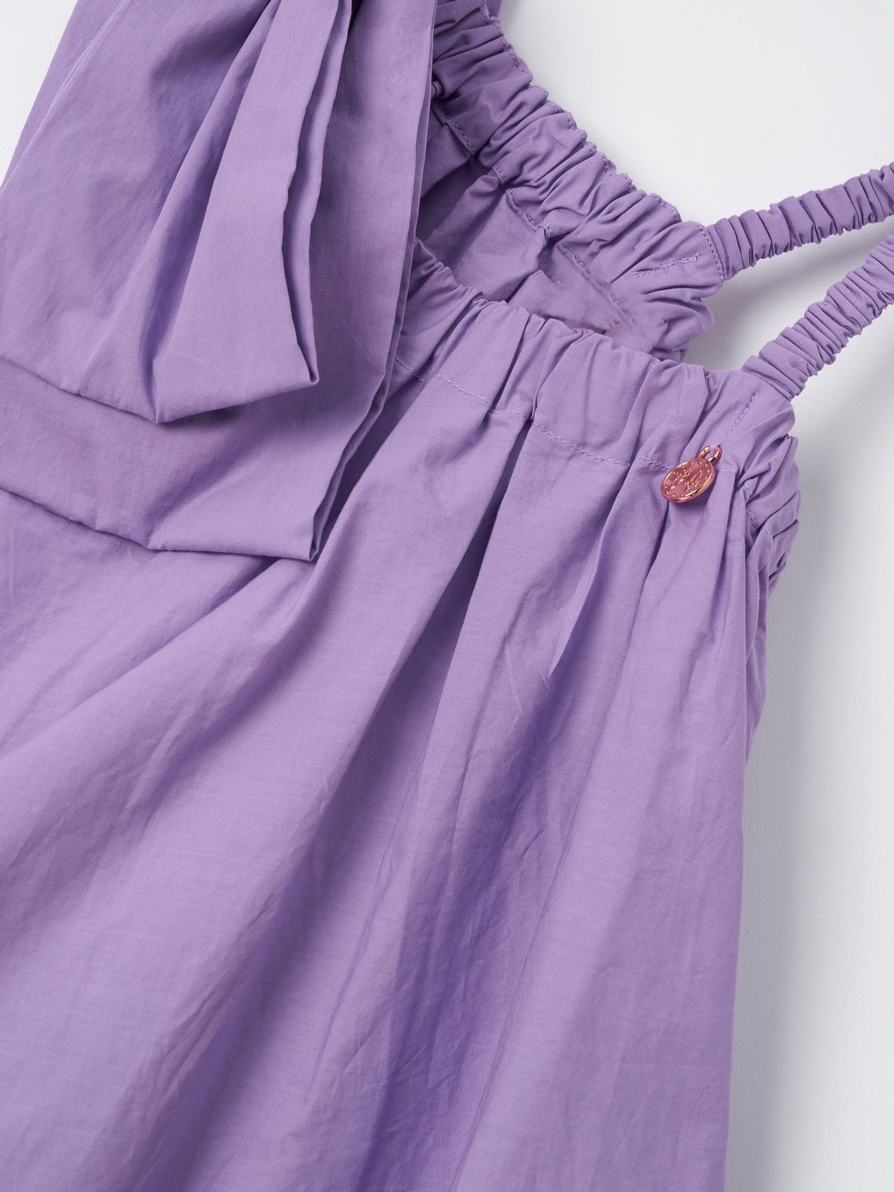Angel & Rocket Purple Marnie Denim Corsage Swing Dress image 6