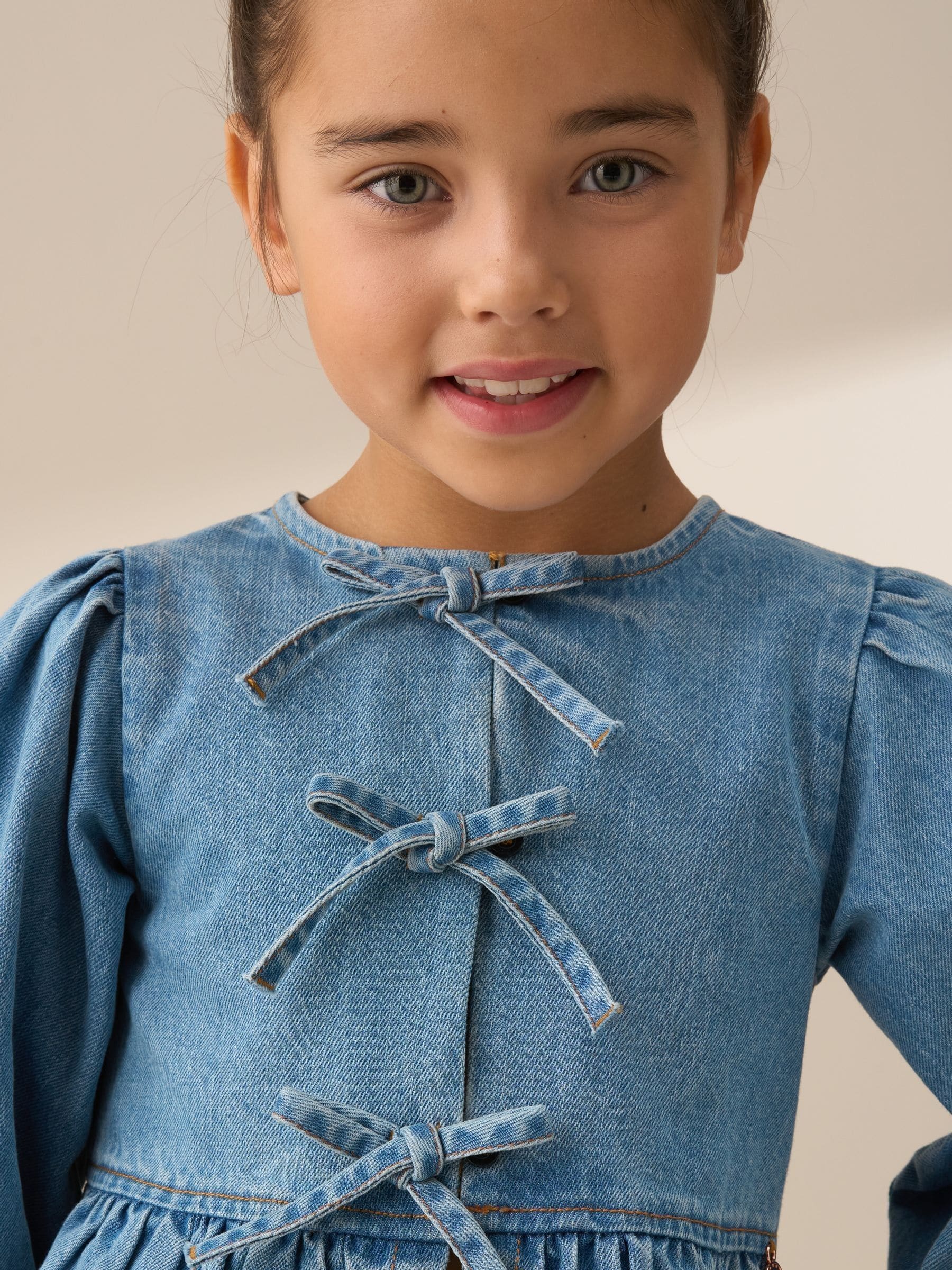Dsiney Kidz - Angel & Rocket Blue Ria Broderie Tie Front Peplum Blouse image 4