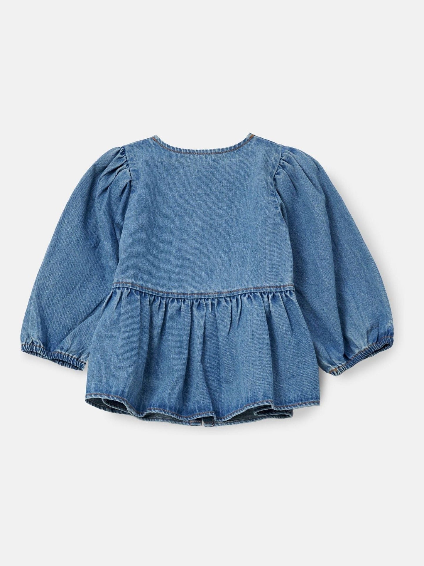 Dsiney Kidz - Angel & Rocket Blue Ria Broderie Tie Front Peplum Blouse image 7