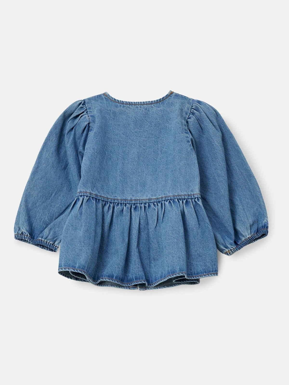Dsiney Kidz - Angel & Rocket Blue Ria Broderie Tie Front Peplum Blouse image 7