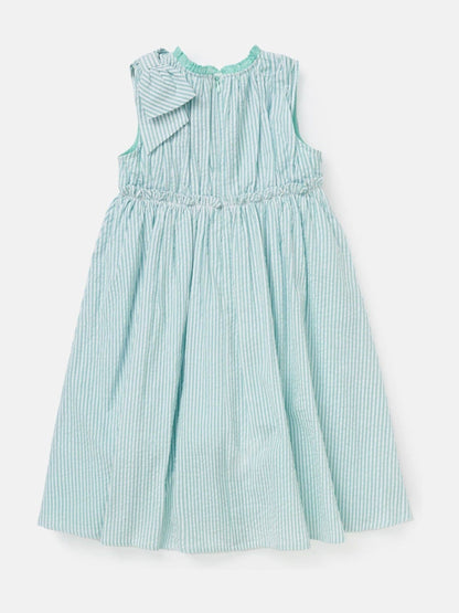 Angel & Rocket Green Giana Mint Seersucker Stripe 100% Cotton Dress image 6