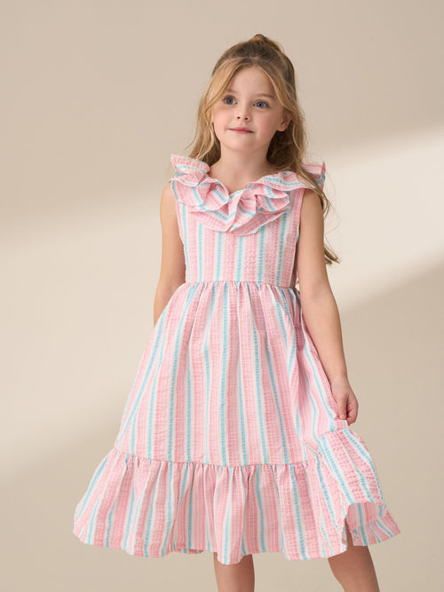 Dsiney Kidz - Angel & Rocket Pink Norrie Stripe Sundress image 1