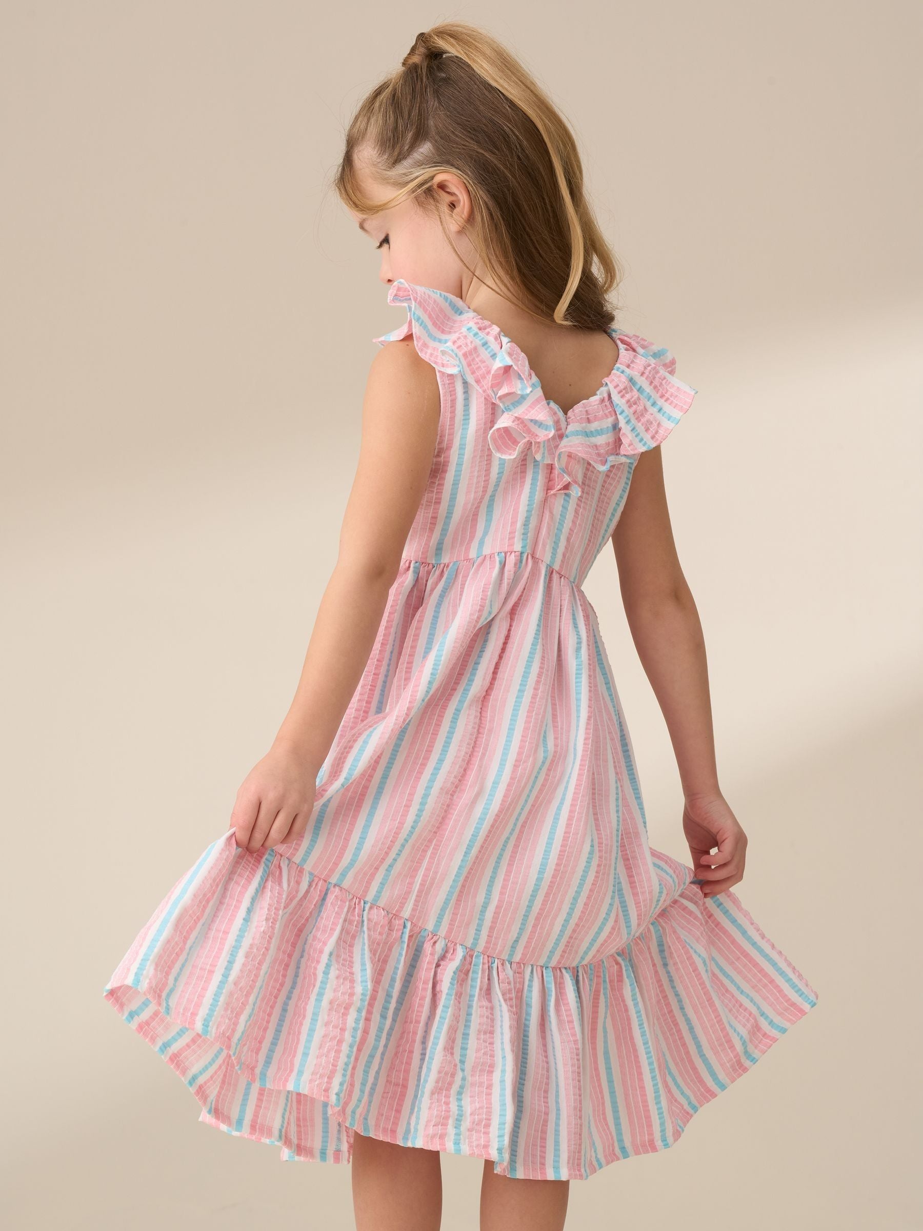 Angel & Rocket Pink Norrie Stripe Sundress image 2