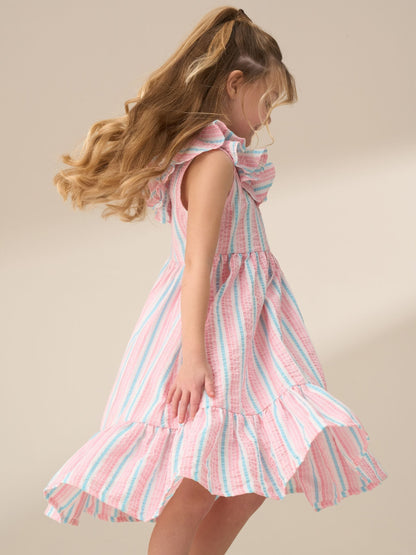 Angel & Rocket Pink Norrie Stripe Sundress image 3