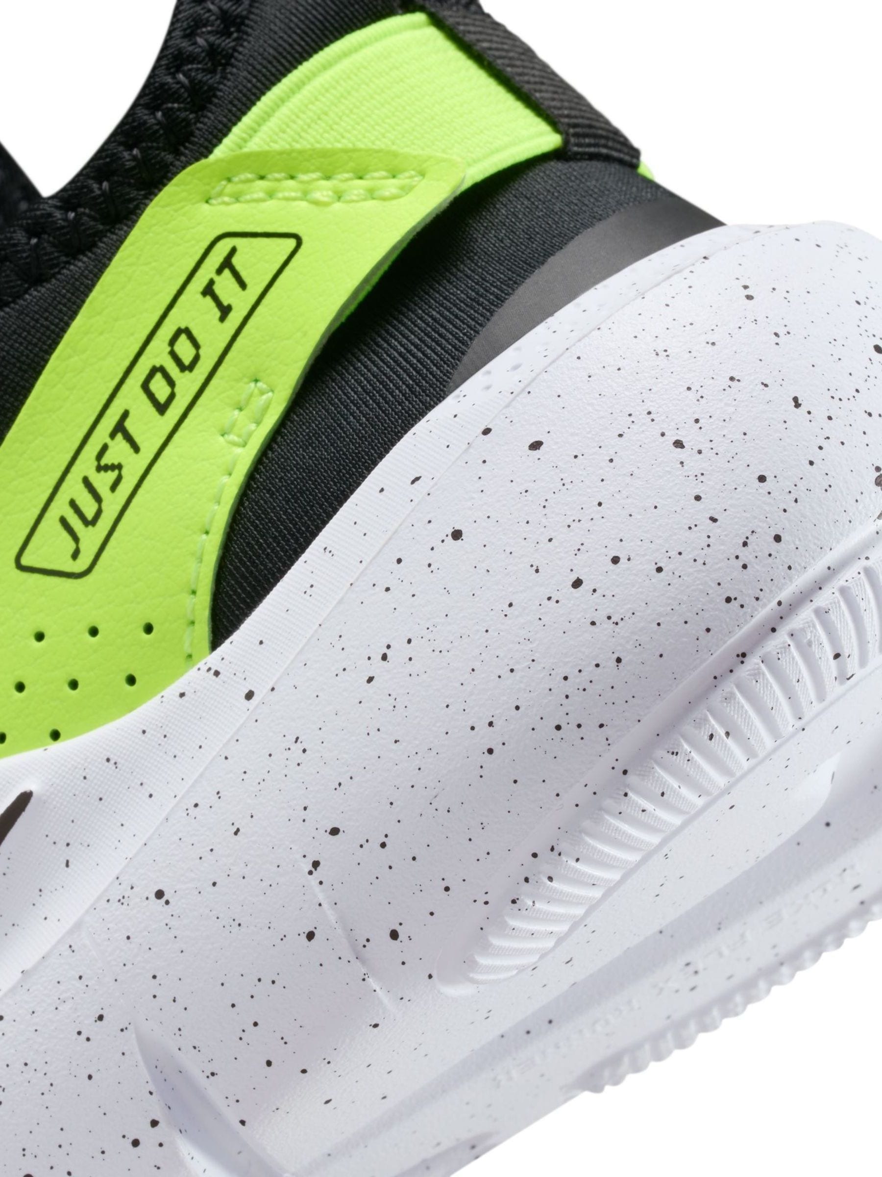 Nike Black Volt Junior Flex Runner 4 Trainers image 11