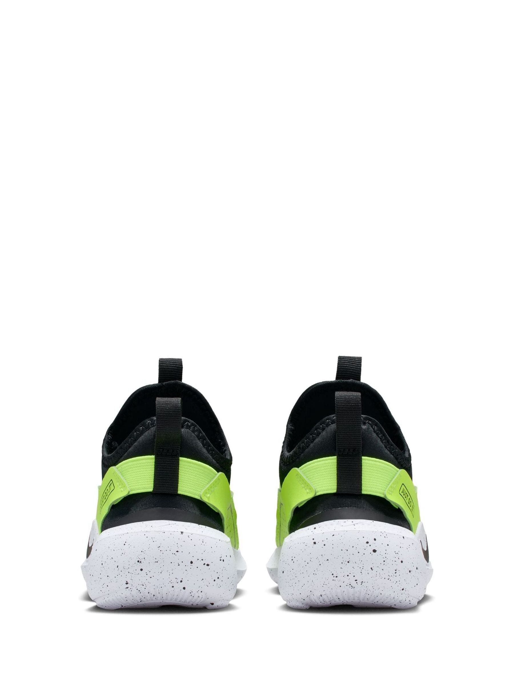 Nike Black Volt Junior Flex Runner 4 Trainers image 7