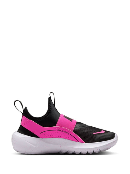 Nike Black/Fuschia Pink Junior Flex Runner 4 Trainers image 3