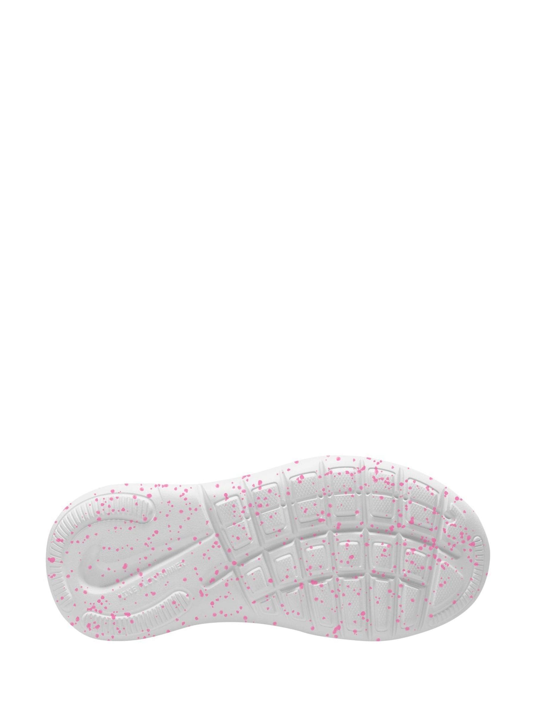 Nike Black/Fuschia Pink Junior Flex Runner 4 Trainers image 9