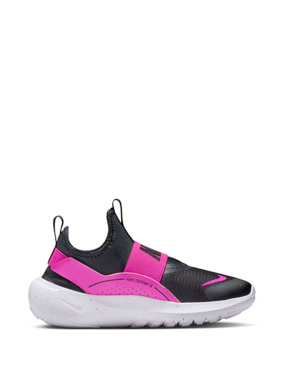Nike Black/Fuschia Pink Youth Flex Runner 4 Trainers image 3