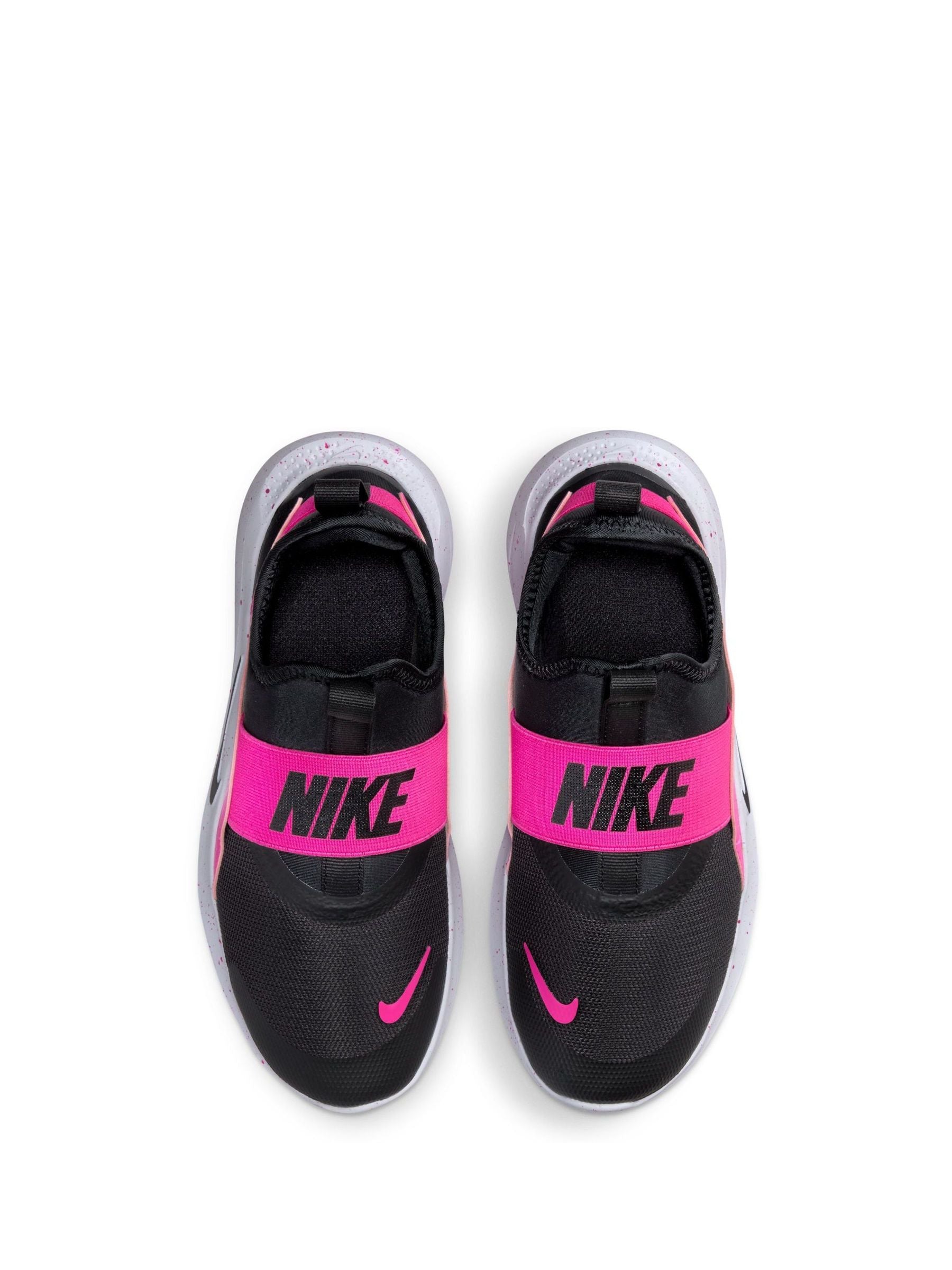 Nike Black/Fuschia Pink Youth Flex Runner 4 Trainers image 6