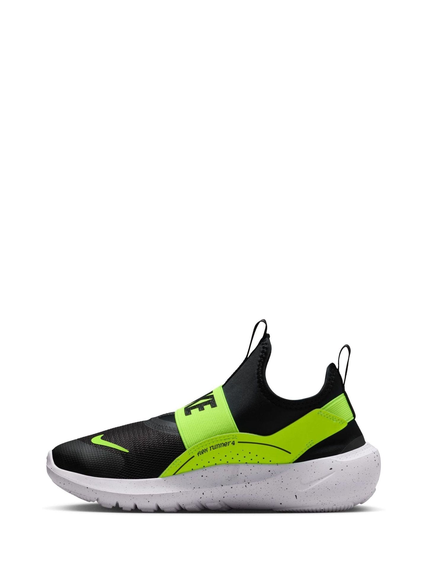 Nike Black Volt Youth Flex Runner 4 Trainers image 4