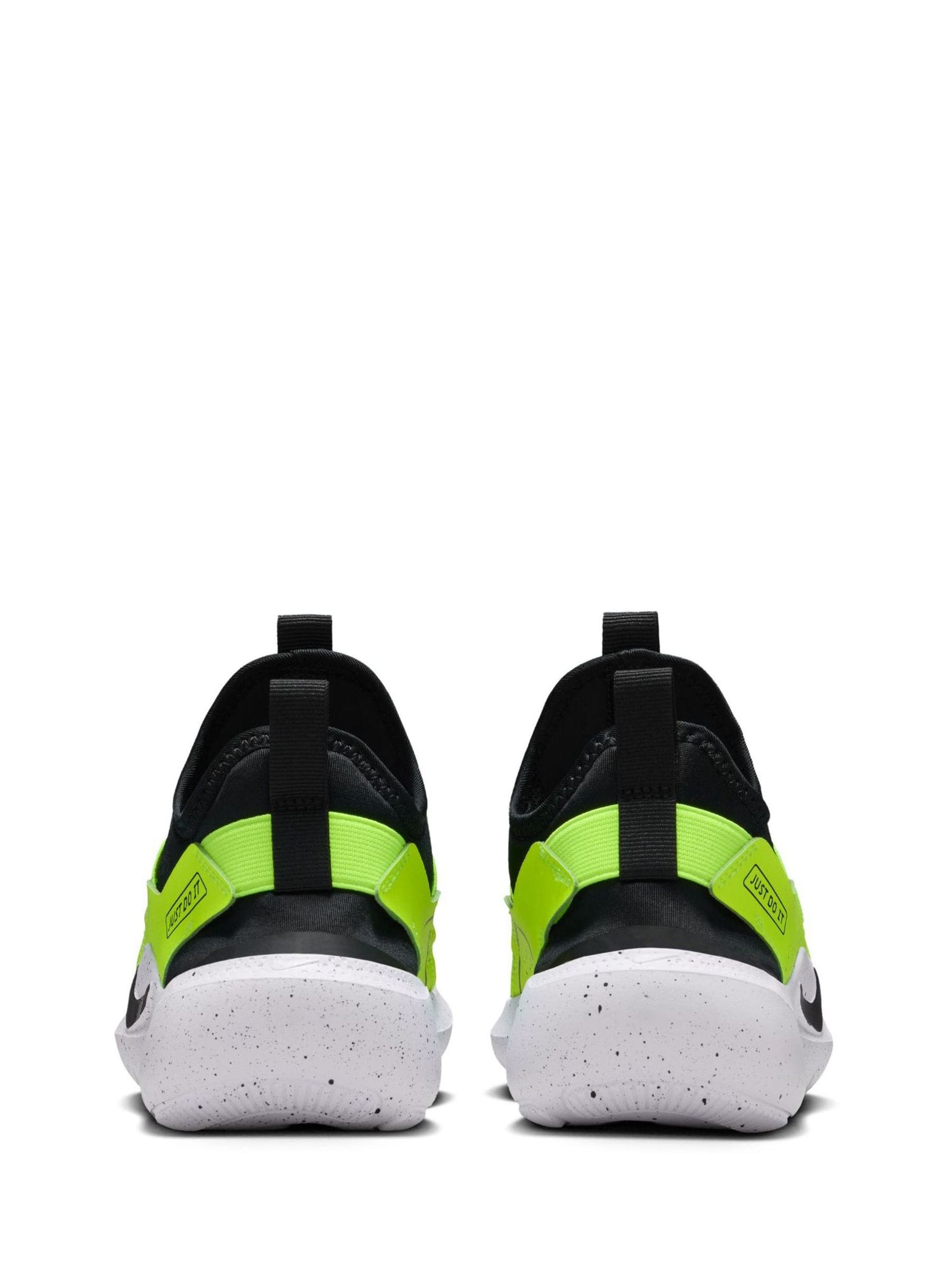 Nike Black Volt Youth Flex Runner 4 Trainers image 6