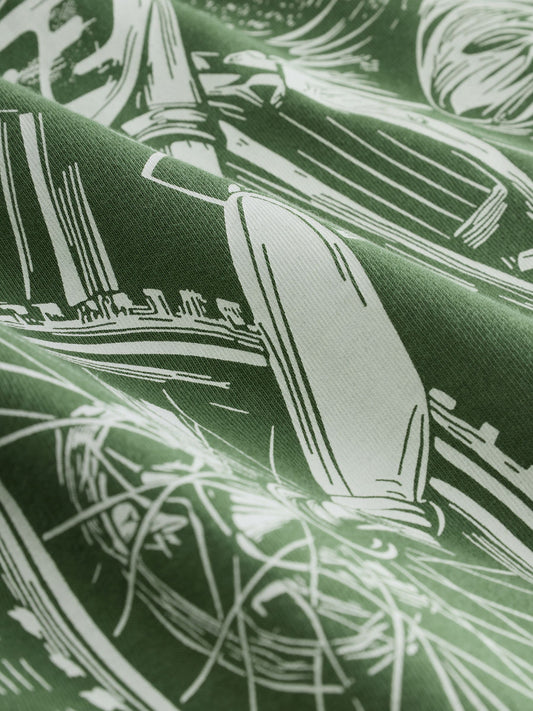 Blue/Green Vehicle Long Sleeve Woven Check Pyjamas 2 Pack (3-16yrs) image 3