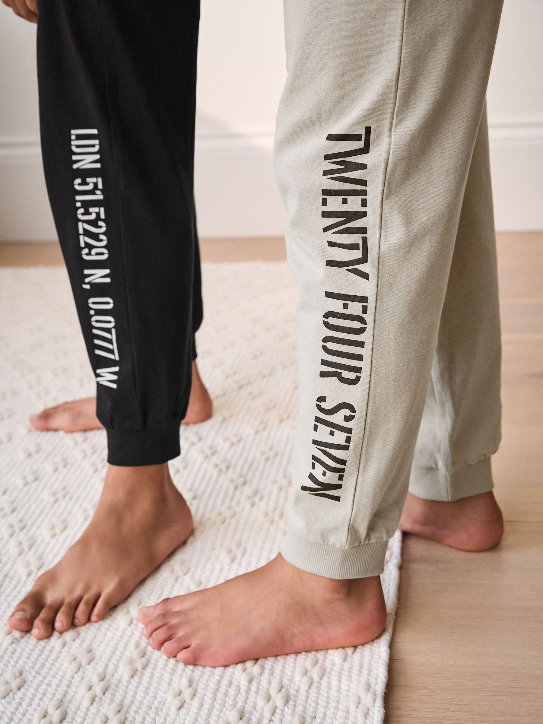 Black/Brown 3 Pack Jogger Pyjamas (3-16yrs) image 4