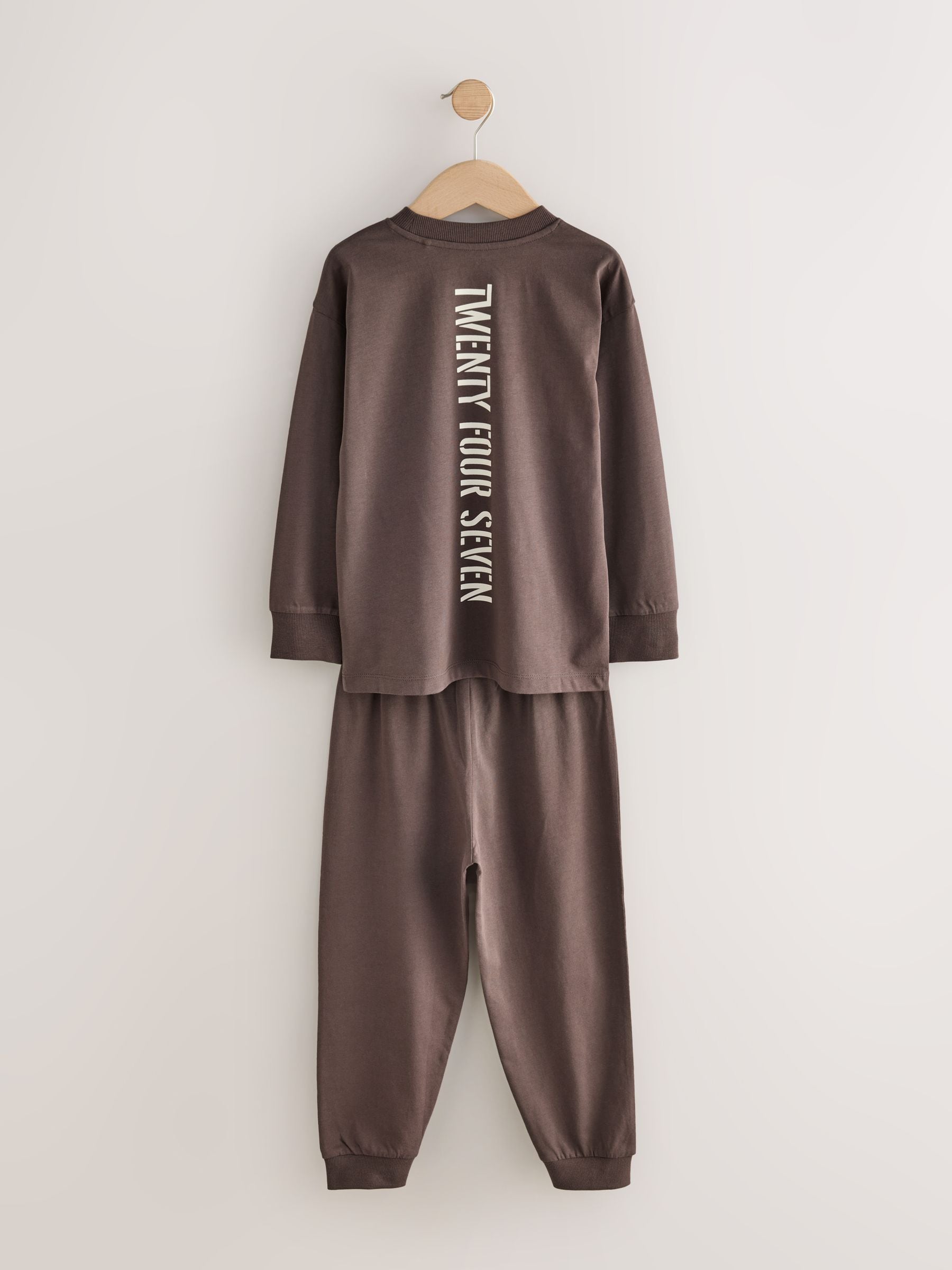 Black/Brown 3 Pack Jogger Pyjamas (3-16yrs) image 7
