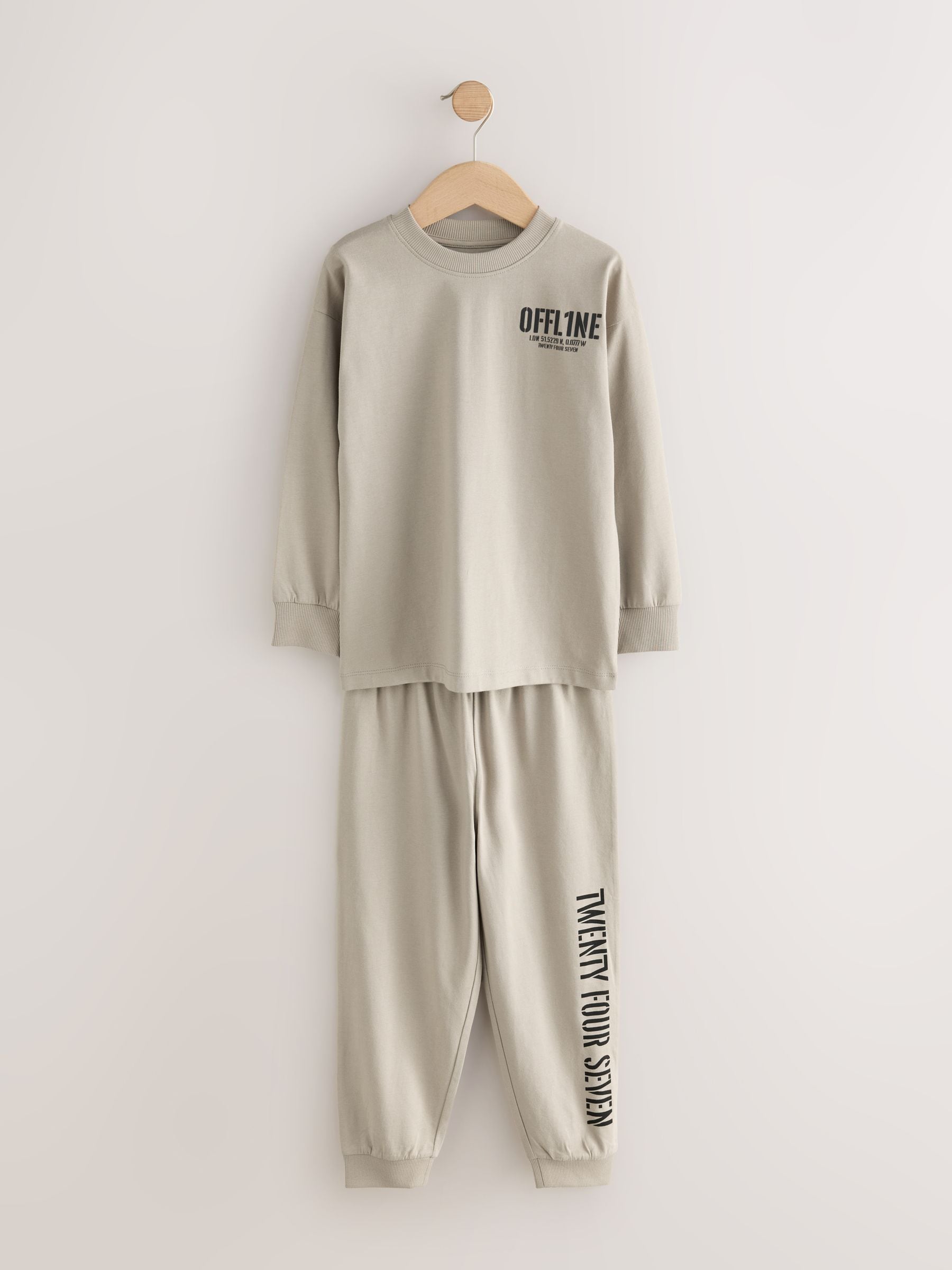 Black/Brown 3 Pack Jogger Pyjamas (3-16yrs) image 8