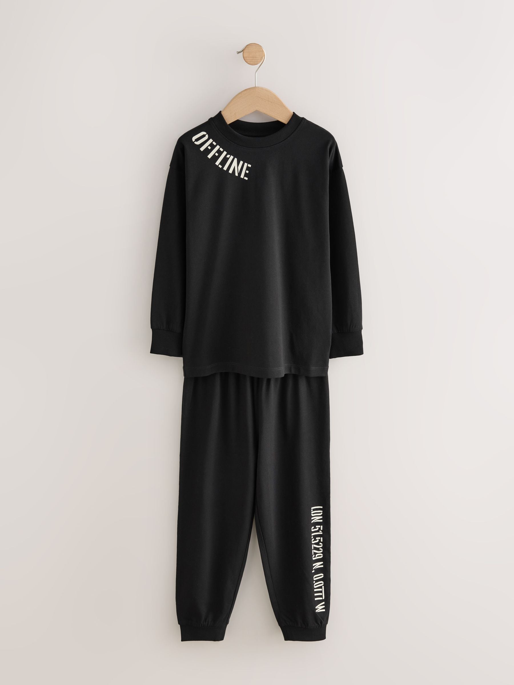 Black/Brown 3 Pack Jogger Pyjamas (3-16yrs) image 9