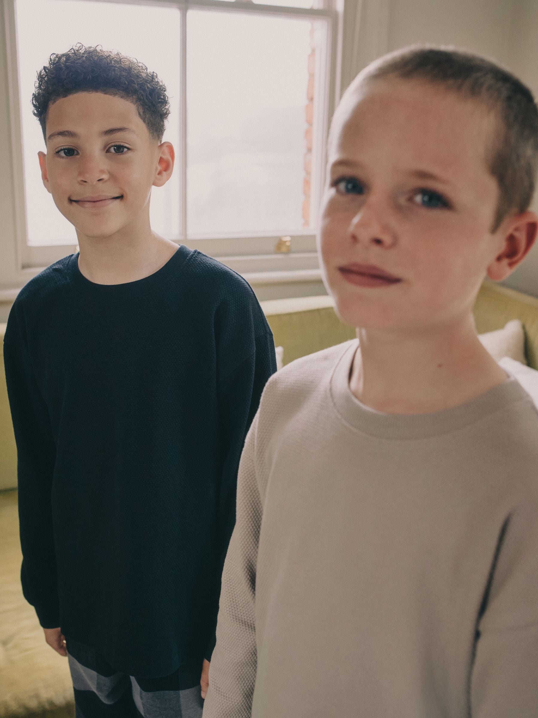 Black/Grey Long Sleeve Woven Check Pyjamas 2 Pack (3-16yrs) image 5