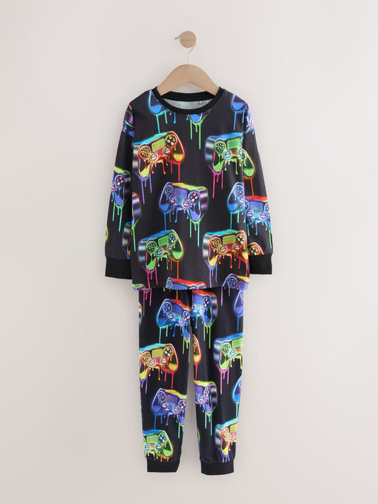 Bright Gamer Single Long Sleeve Leg Pyjamas (3-16yrs) image 1
