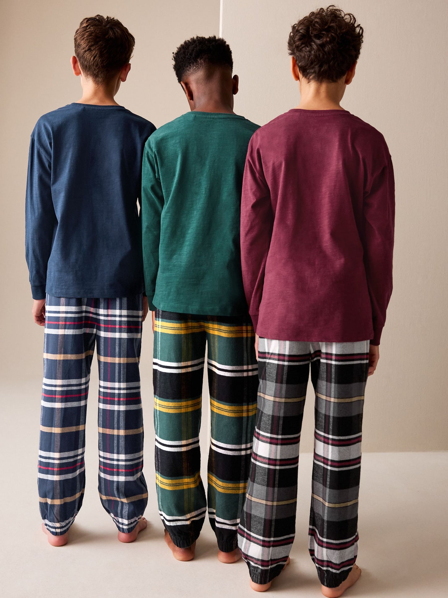 Multi Woven Check Pyjamas 3 Pack (3-16yrs) image 4