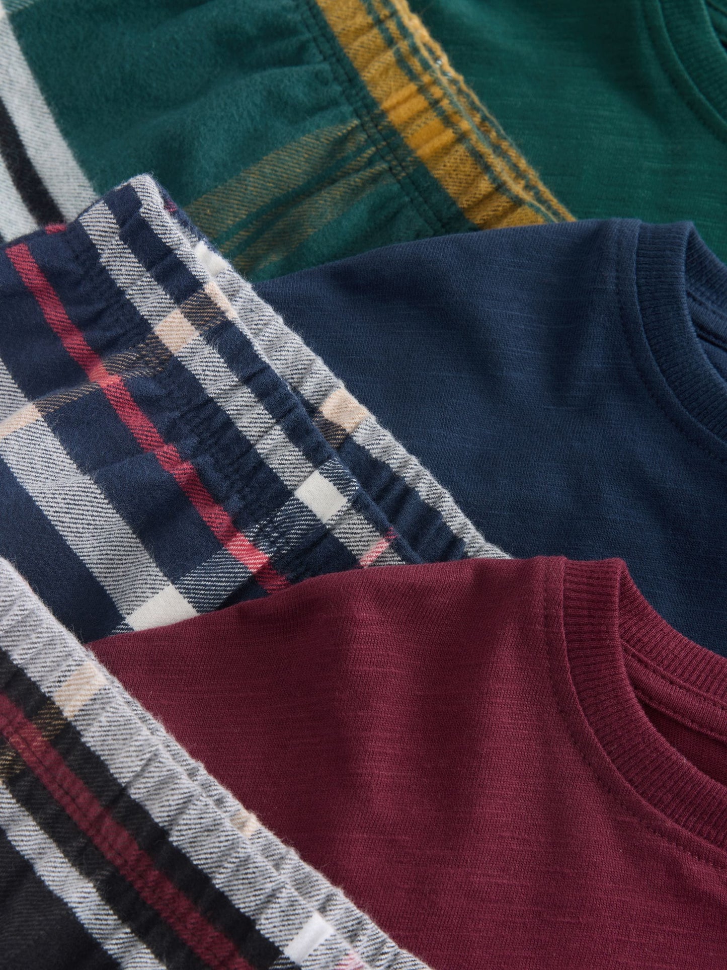 Multi Woven Check Pyjamas 3 Pack (3-16yrs) image 10