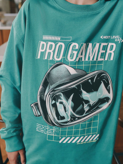 Green/Black Pro Gamer Long Sleeve Pyjamas 2 Pack (3-16yrs) image 12