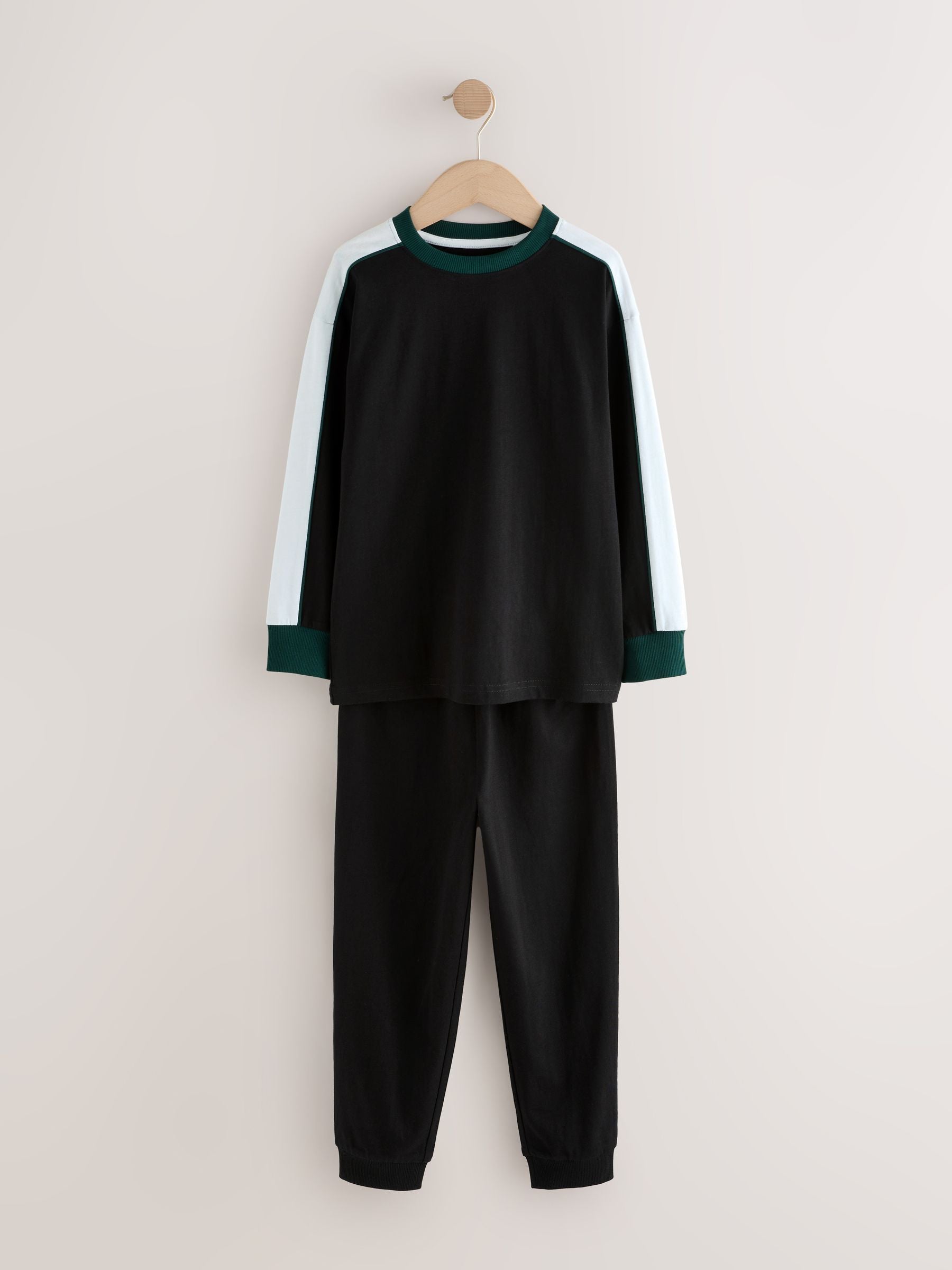 Green Long Sleeve Pyjamas 3 Pack (3-16yrs) image 3