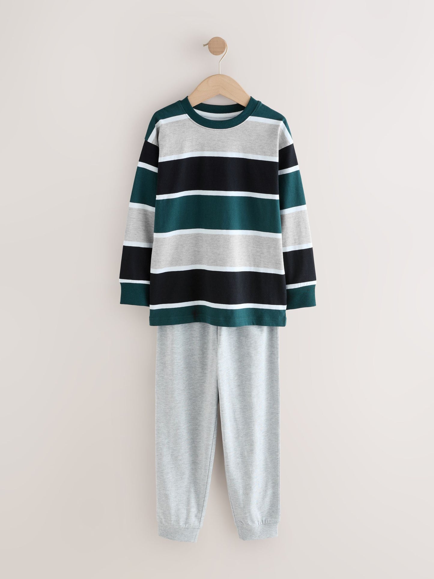 Green Long Sleeve Pyjamas 3 Pack (3-16yrs) image 5