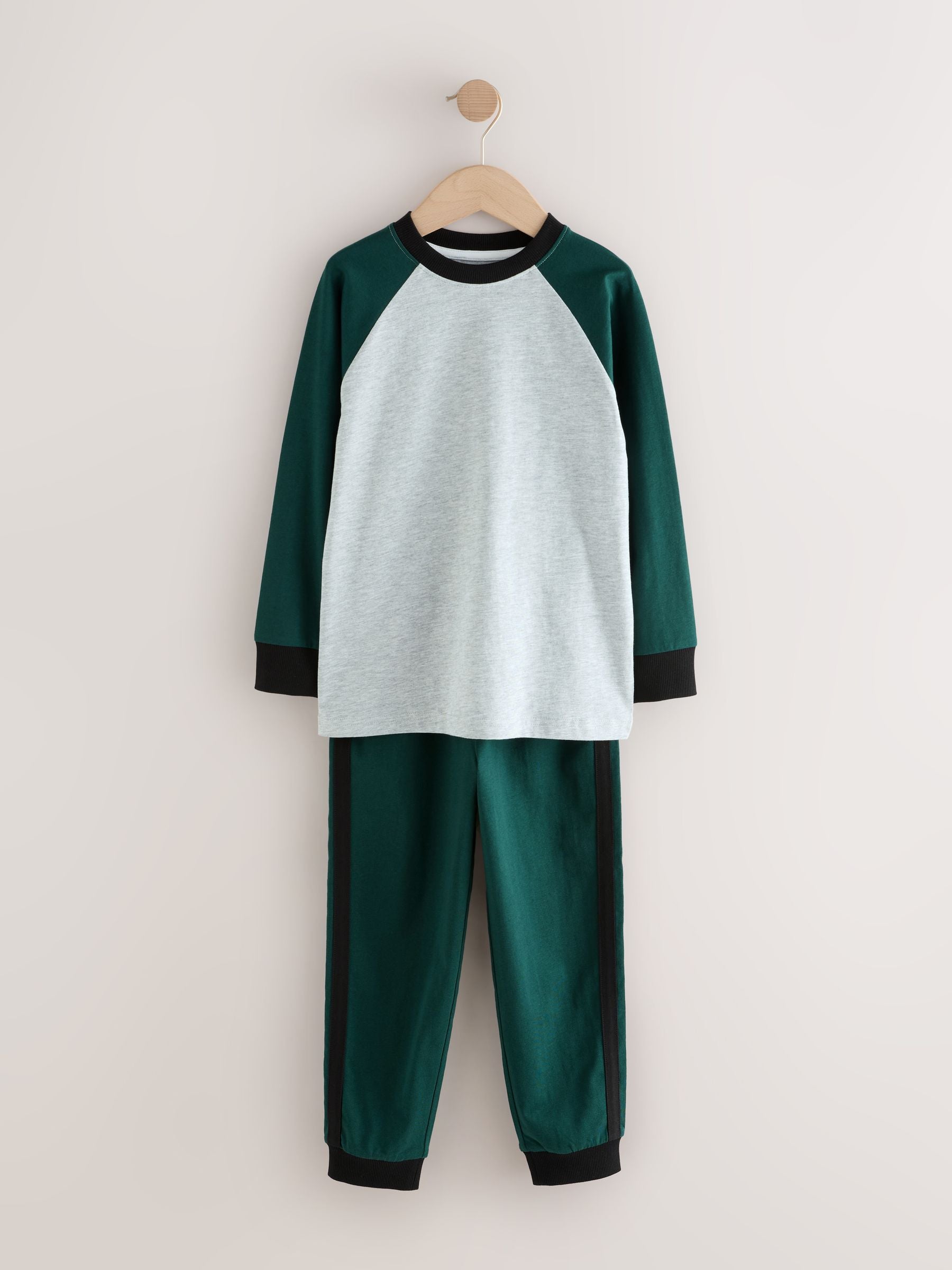Green Long Sleeve Pyjamas 3 Pack (3-16yrs) image 6