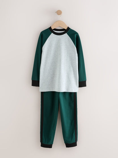 Green Long Sleeve Pyjamas 3 Pack (3-16yrs) image 6