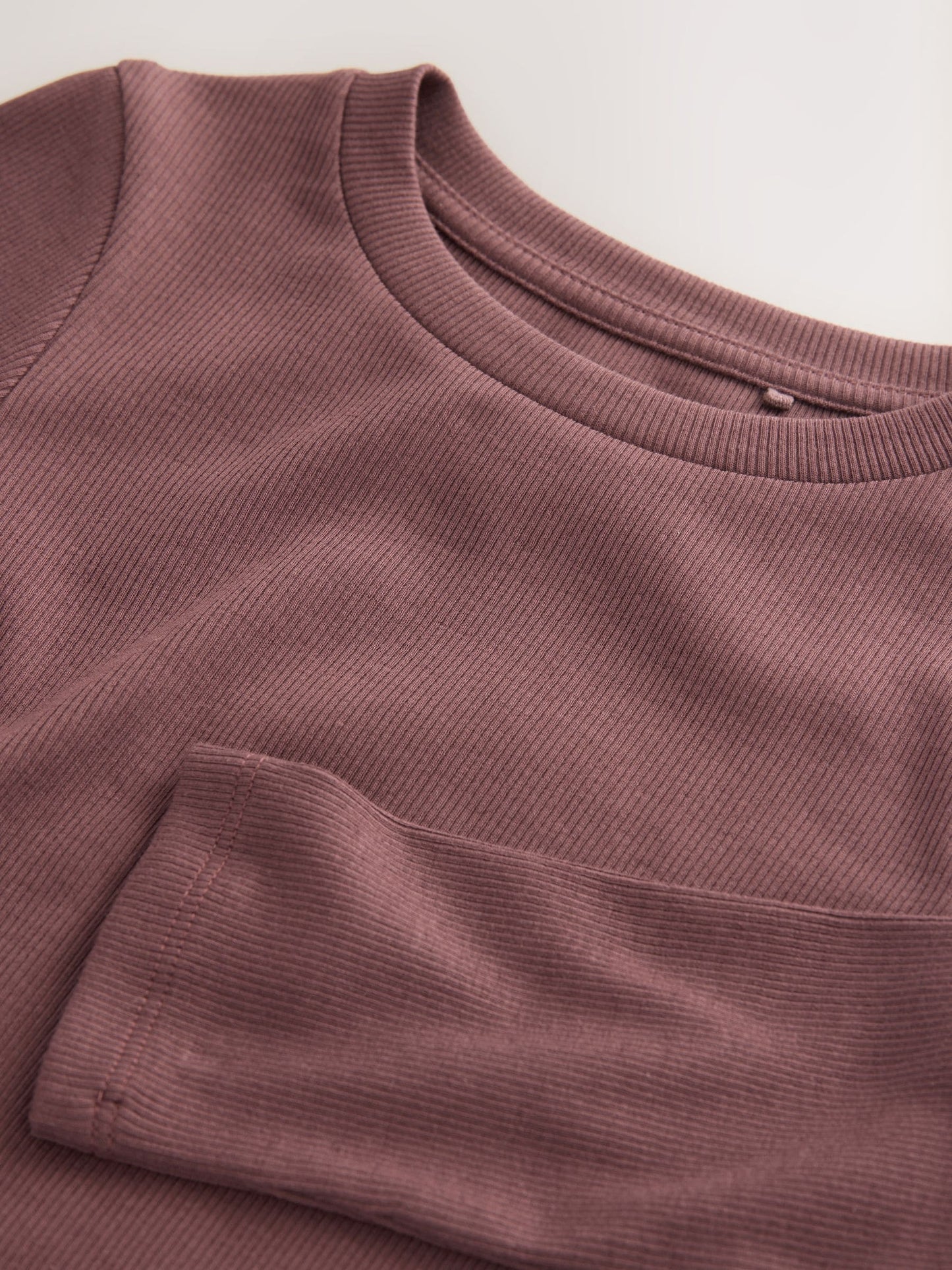 Dsiney Kidz - Chocolate Brown Long Sleeve Ribbed Top (3-16yrs) image 5