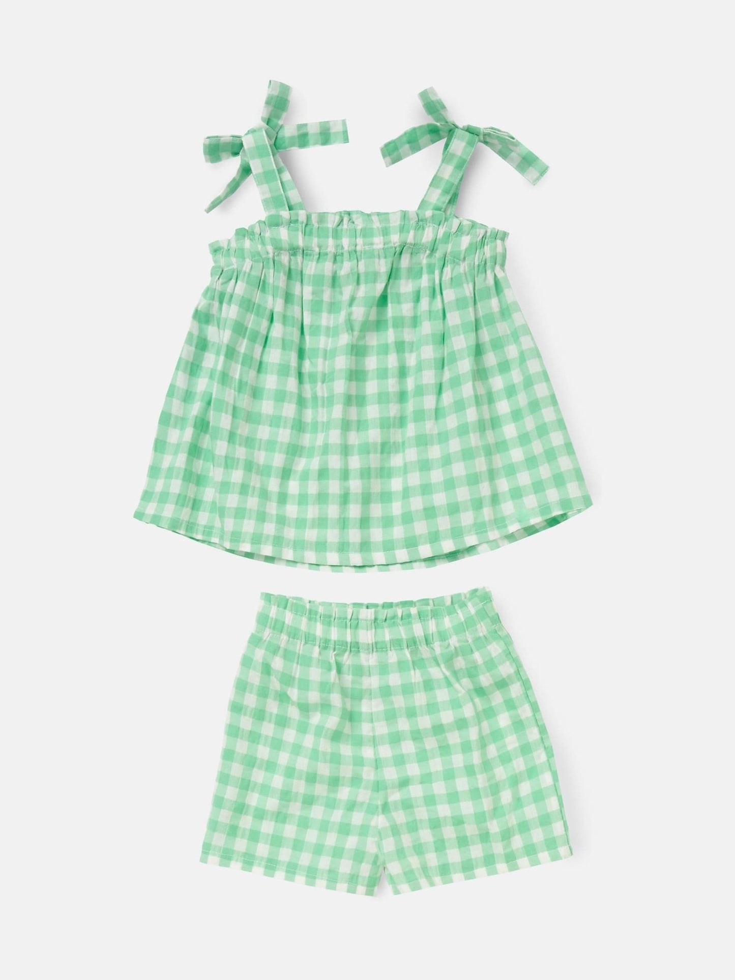 Angel & Rocket Green Connie Gingham Top and Shorts image 4