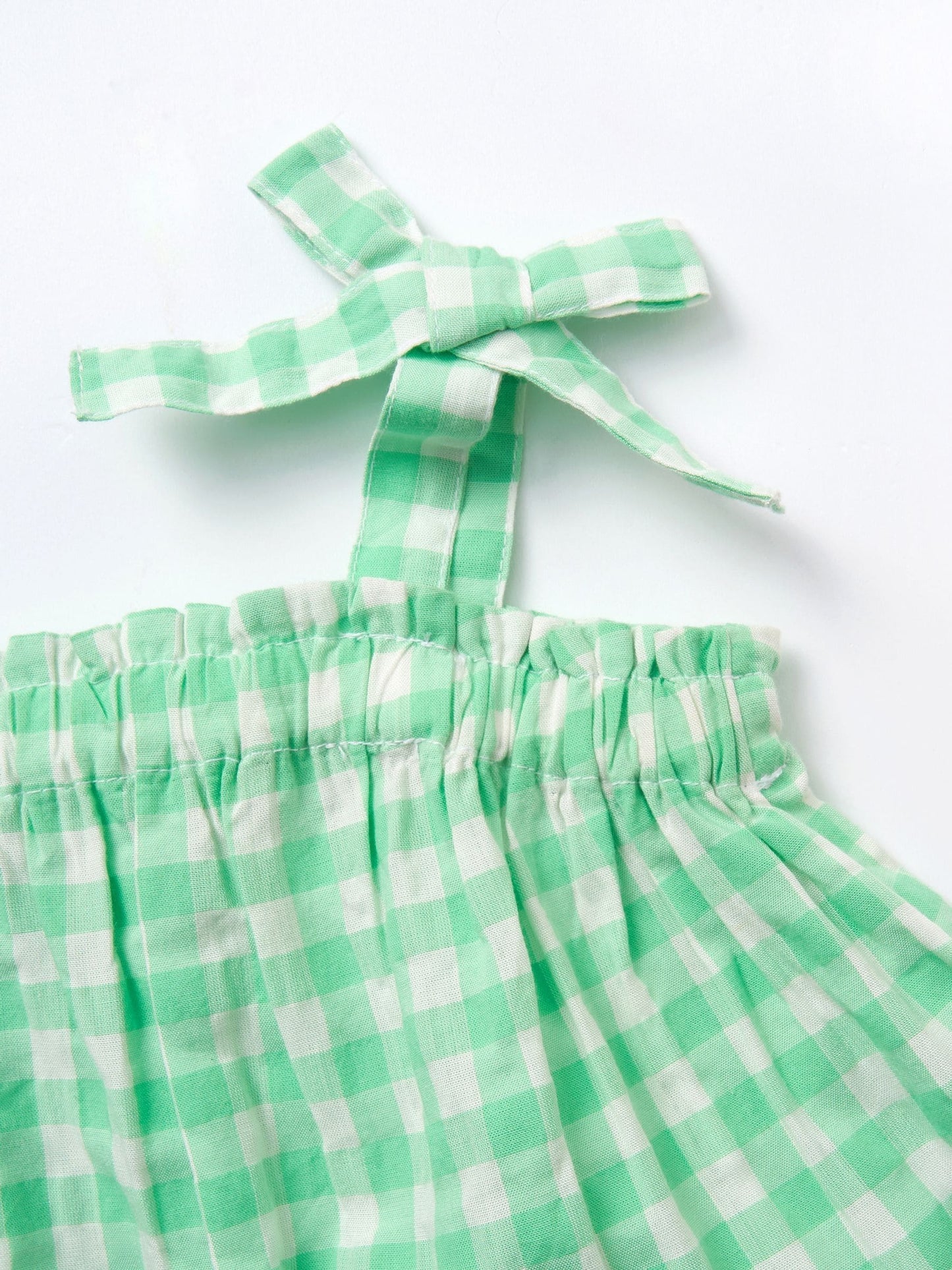 Angel & Rocket Green Connie Gingham Top and Shorts image 5