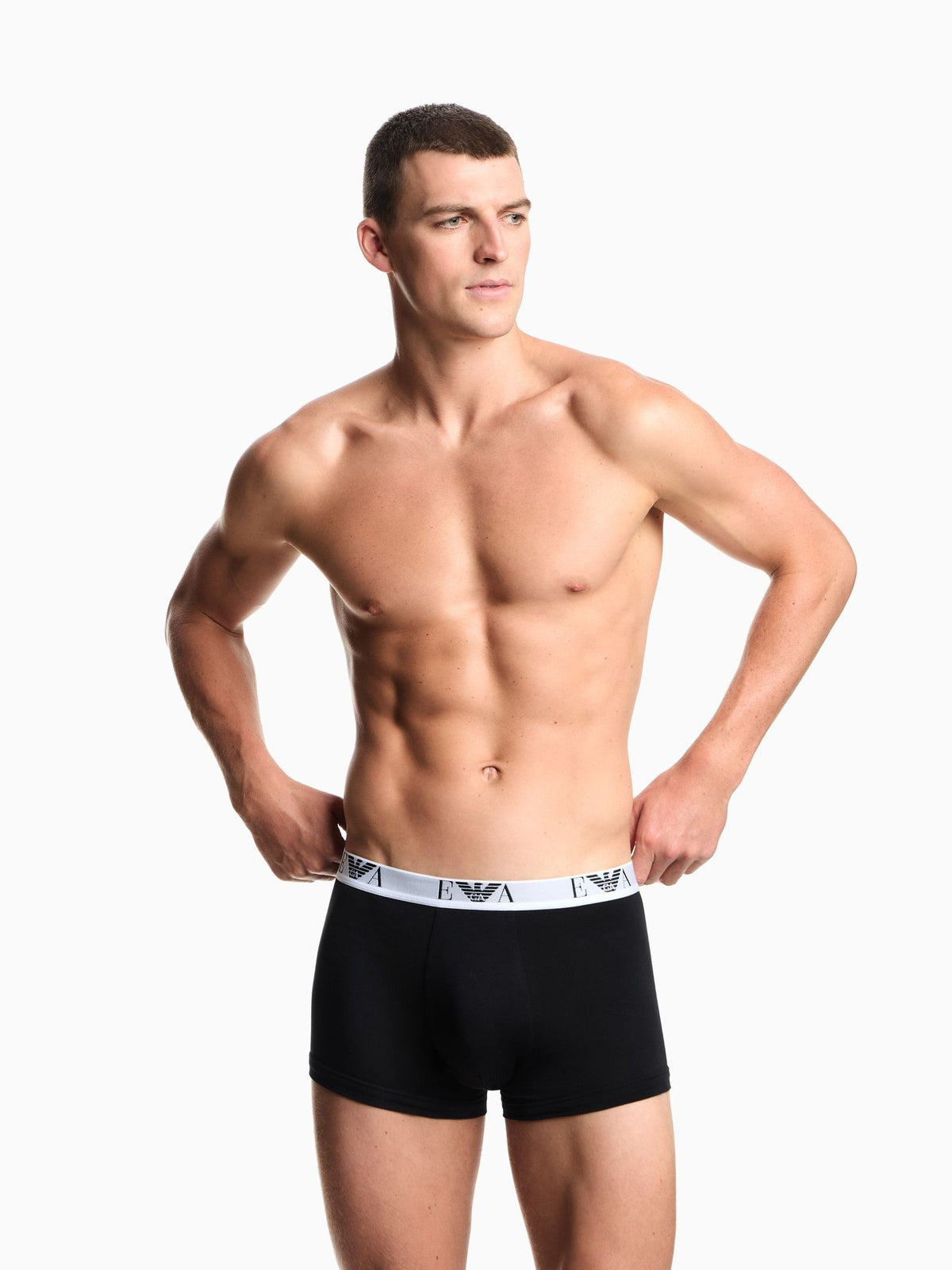 Dsiney Kidz - Emporio Armani Black Boxers 3 Pack image 2