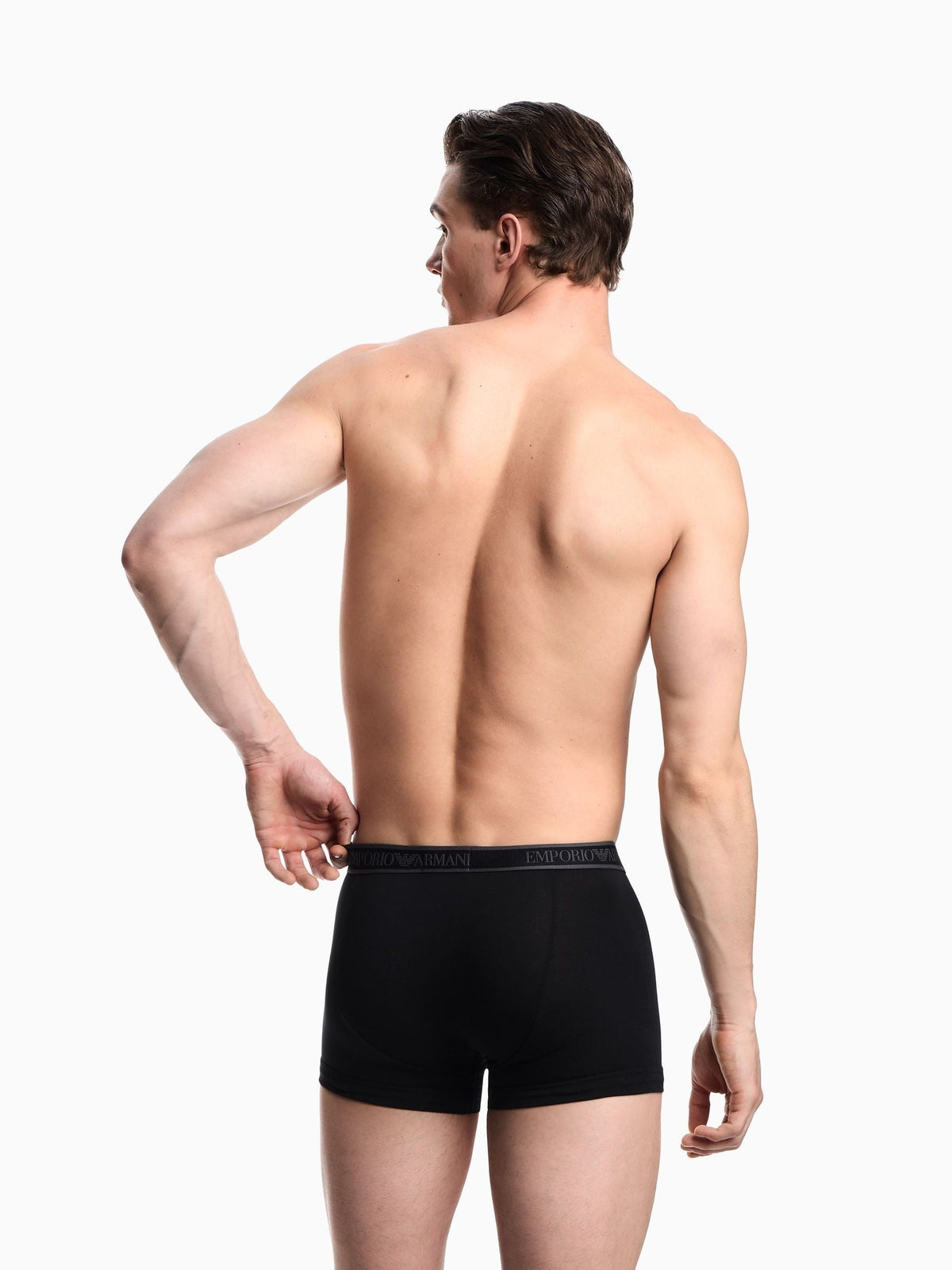 Dsiney Kidz - Emporio Armani Grey/Black Grey/Black Boxers 3 Pack image 3